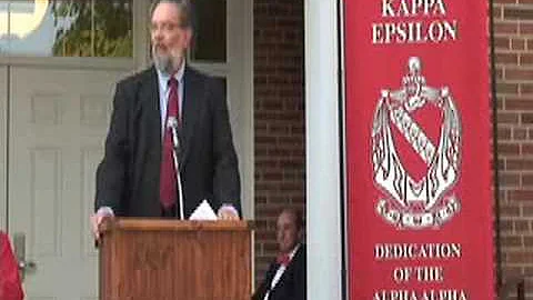 TKE AA Dedication Part Four - Ken Schild '66