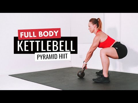 Full Body Kettlebell Workout | 30 Min Pyramid HIIT — Penny Barnshaw - Garage Fitness Girl