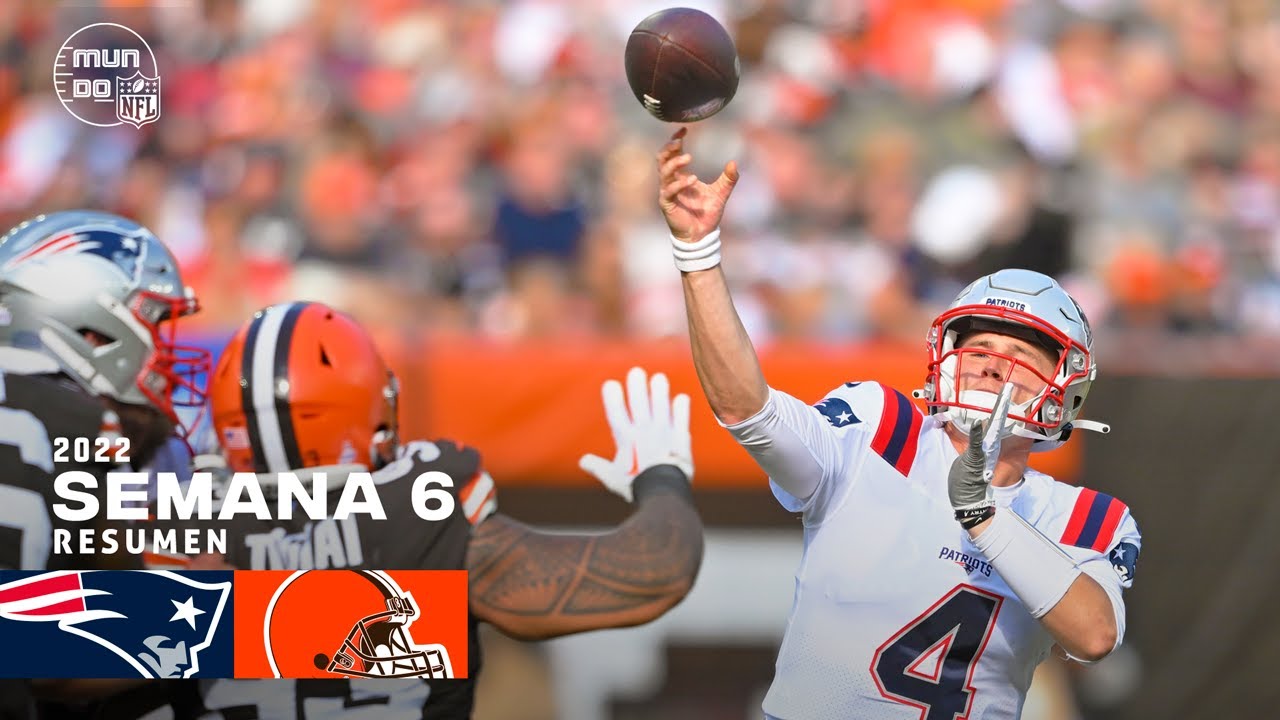 WATCH: New England Patriots vs. Cleveland Browns | NFL 2022 | Semana 6 | Resumen Highlights | 16 Oct, 22