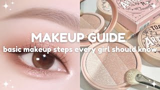 basic makeup steps every girl should know 🩰 easy makeup guide for teens