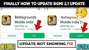 Finally 😍How to Update Bgmi | Bgmi 2.1 Update Not Showing Fix | Bgmi New Update