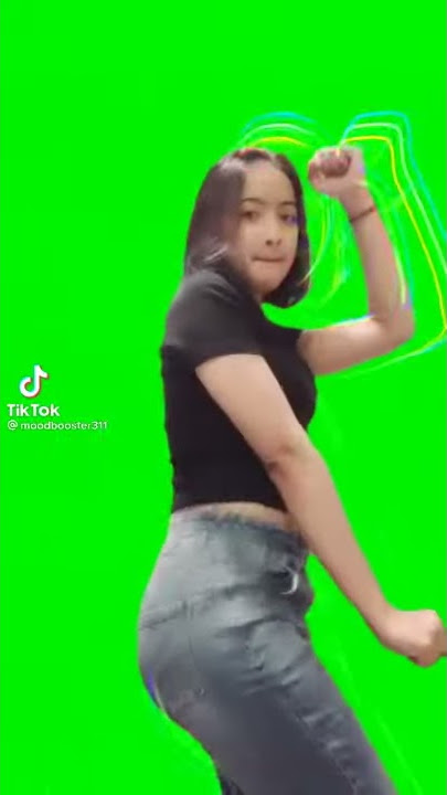 green screen cewek cantik tiktok