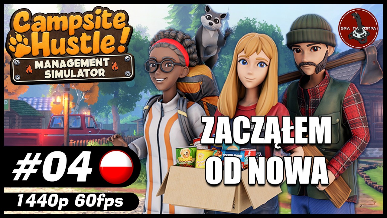 Zacząłem od nowa || #4 || Campsite Hustle! - Management Simulator gameplay PL