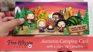 My Favorite Fall Colors Hop - Light-up Campfire Card
