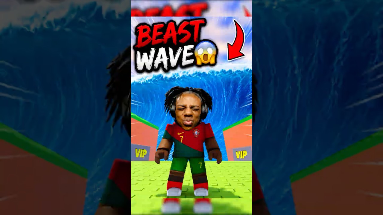 ISHOWSPEED VS OP BEAST WAVE😱🌊