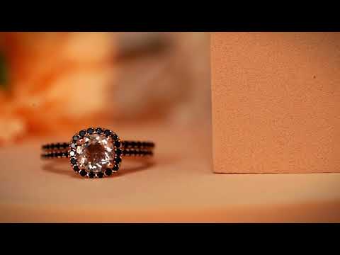 Morganite and Black