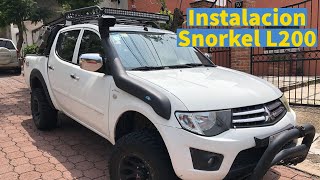 Instalación Snorkel TRE4X4 en L200 2015