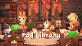 Fall Library 📚 Smooth Jazz for Study & Relax | Animal Crossing Ambience screenshot 1