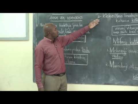 KISWAHILI DARASA LA NNE