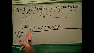 ES 2 Math 3 Digit Addition Using a Number Line