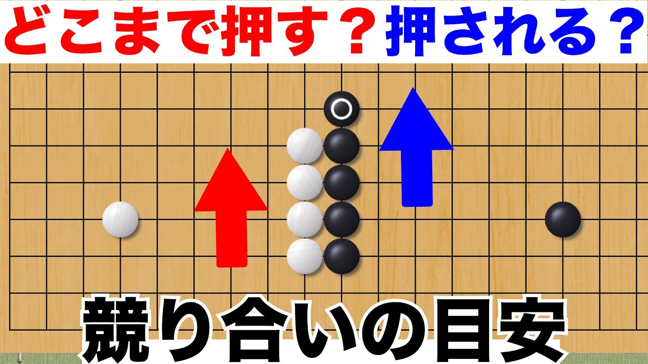 どこまで押すのか＆押されるのか【囲碁#94】