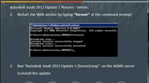 Autodesk Vault 2012 Update1 Installation Process