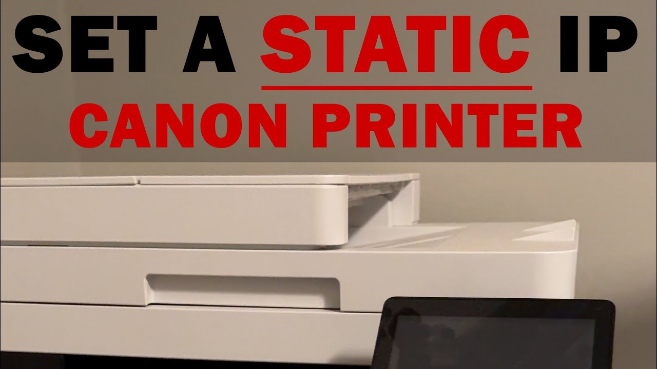 How to set a Static IP Address for Canon MF731 Printer