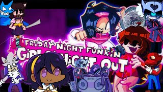 FNF mod Stream: Girls night out, TGT V4, FNF Voltex, Heavenly harmony, brain sisters