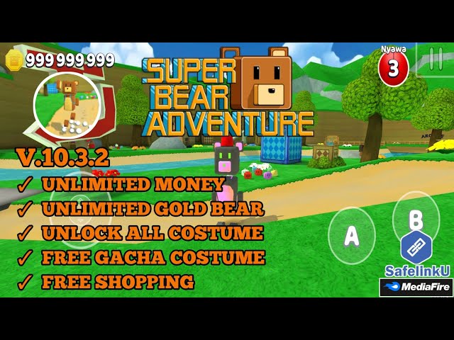Super Bear Adventure Mod Apk 10.5.2 (Mod Menu, God Mode)