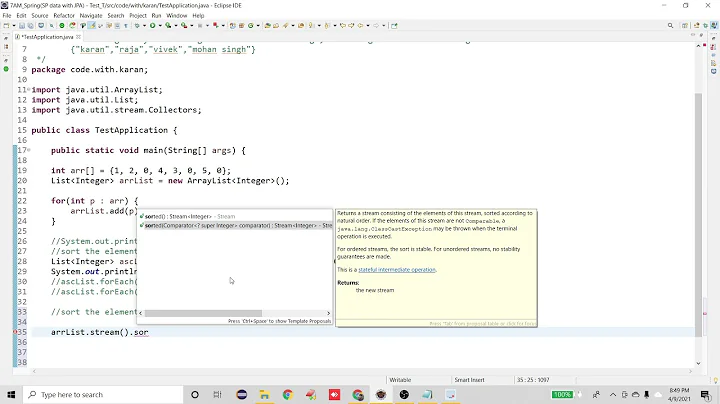 How To Arrange Array In Ascending/Descending Order Using Stream API or Java 8 Features