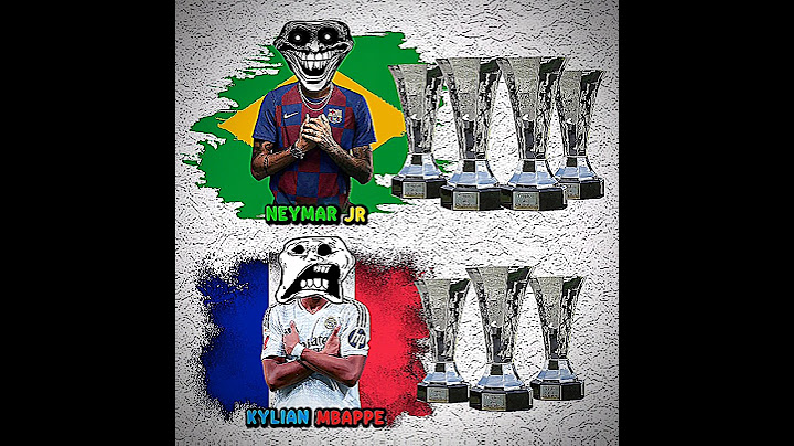 NEYMAR JR VS MBAPPE #football #trophy #shorts