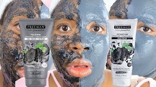 Freeman Charcoal and Black Sugar MUD vs. Freeman Charcoal and Black Sugar GEL Mask! REVIEW - YouTube