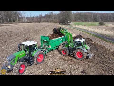 Auf den Flächen müssen wir Ordentlich Miststreuen! LU KUMM Agrar Mist  Dünger Landwirtschaft Fendt