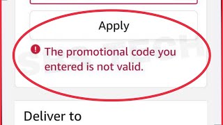 Amazon |How To Add & Apply Gift Card & Promo Code |Fix The Promotional code you entered is not valid screenshot 2