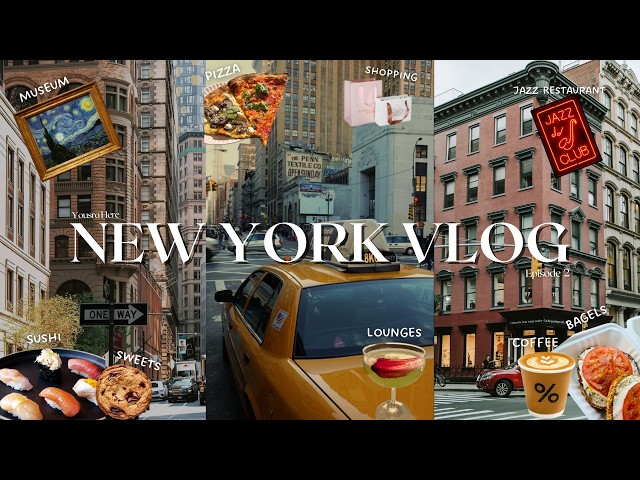 Travel vlog - New York Travel Vlog🗽: What I Eat + Coffee Hopping, Museum, Jazz | Cozy Vlog | NYC VLOG | Ep. 2