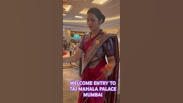 WELCOME ENTRY TO TAJ MAHAL PALACE HOTEL MUMBAI #india #travel #tajmahal #mumbai #colaba #travelvlog