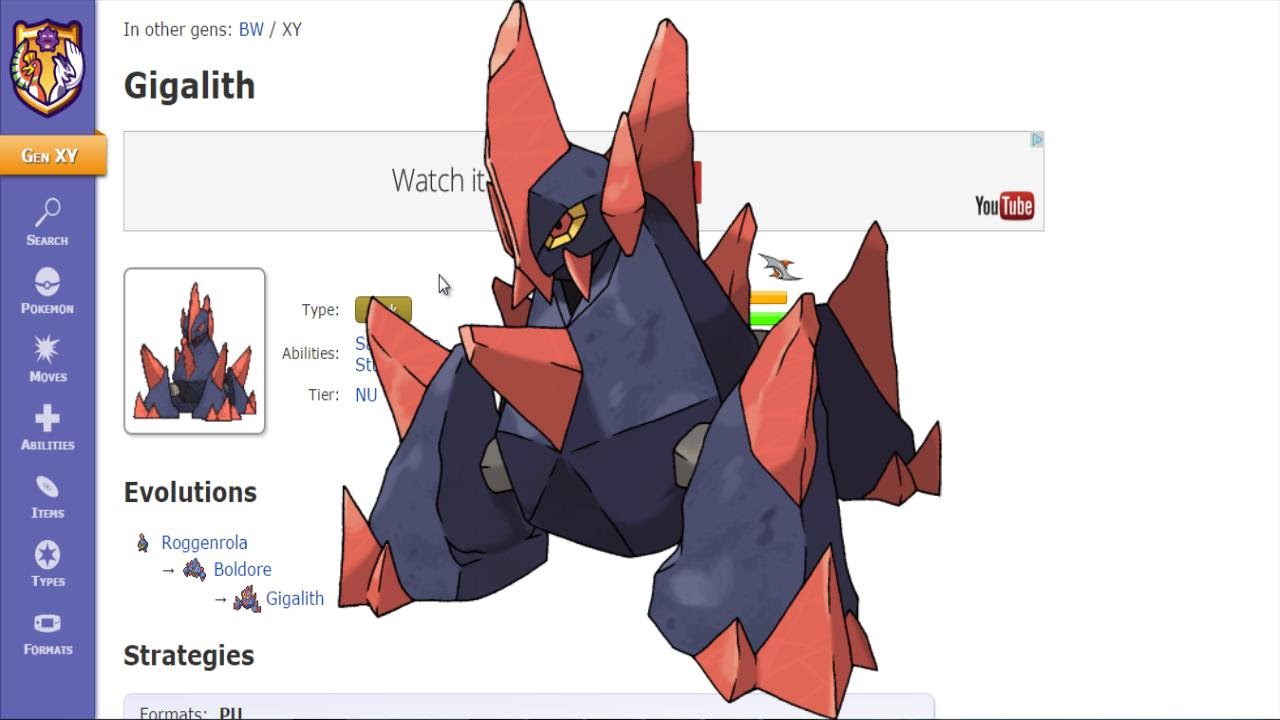 pokemon review gigalith rock