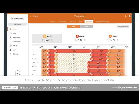 How to Configure Thermostat Schedules (Web)