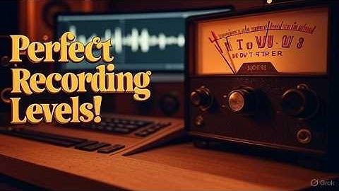 Best Audio Recording Levels Optimum Tracking Settings