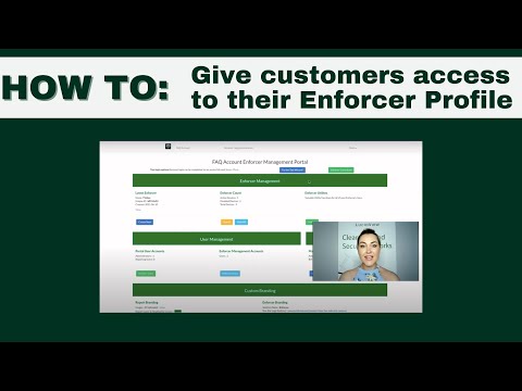 How to: Give customers access to their LucidView Enforcer Profile