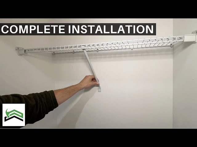How To Install a Wire Closet Organizer 