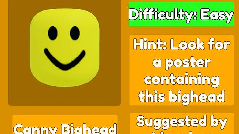 How to get the Canny Bighead - Find the Big Heads [Roblox]