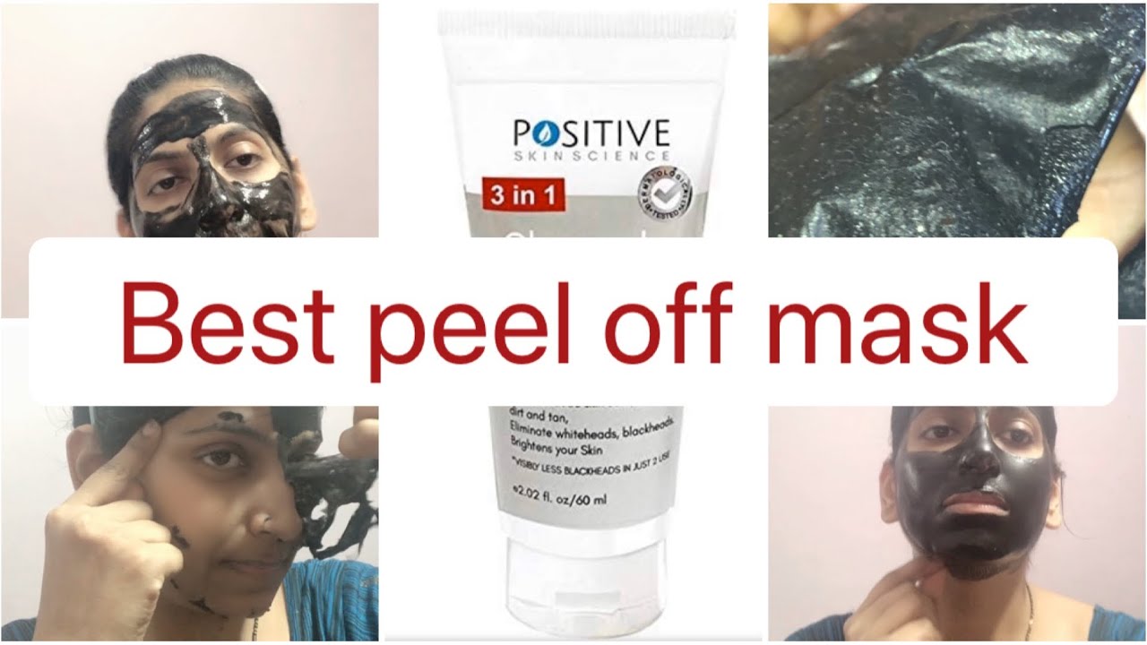 Get rid of blackheads and whiteheads🌿positive charcoal peel off mask🌿