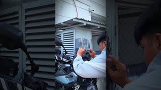 RFID on MT450 #MT450 #RFIDInstallation #RideReady #MotorcycleLife #EasyPassRide