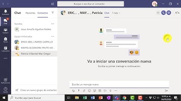 CHAT Y CHAT GRUPAL en TEAMS