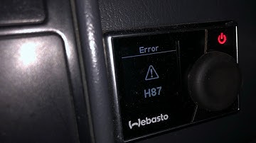 WEBASTO ОТКЛЮЧАЕМ ОШИБКУ H87