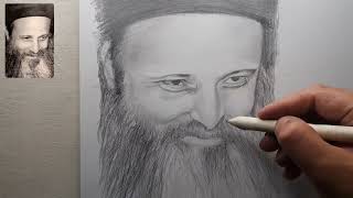 رسم ابونا بيشوي كامل   Drawing of our father Bishoy Kamel