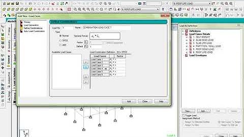 MULTIPLE LOAD COMBINATION in STAAD PRO/ HOW TO APPLY  MULTIPLE LOAD COMBINATION in STAAD PRO