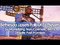 Bethesda Upsets Fallout 76 Players by Monetizing Non-Cosmetic Items Despite Past Promises