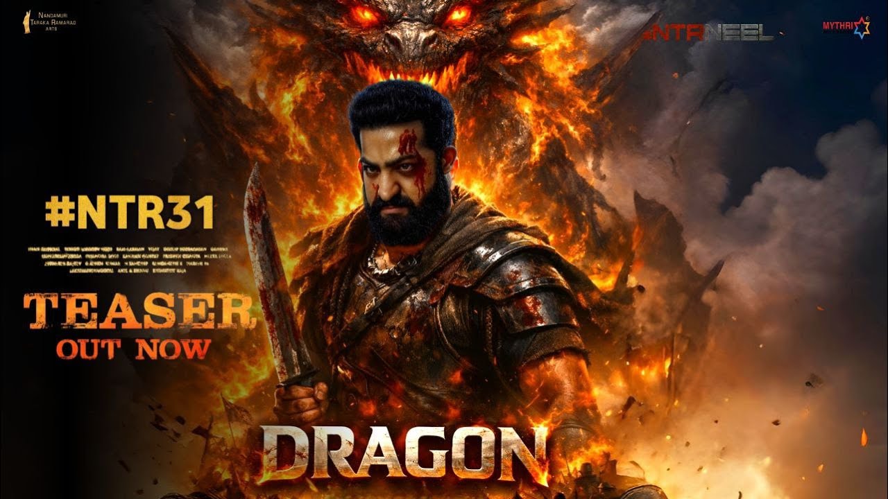 Dragon official teaser| NTR, Prashanth Neel, Ravi Basur | Rukmini | NTR 31 First Look Teaser