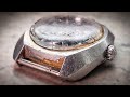 Restoration The TANK of Watches - Polishing - Vintage Certina DS-2 - ASMR - Cal 25-661