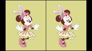 Mickey Mouse Spot the Differencel Find the Difference Brain Game