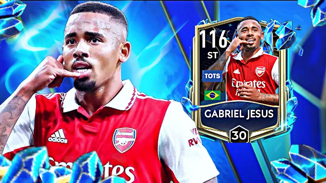 Best ST For 40M? 116 Max Rated TOTS Gabriel Jesus FIFA MOBILE 23
