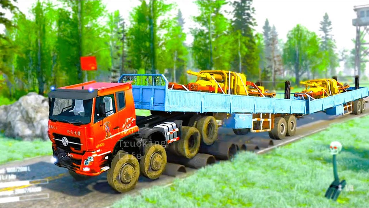 Truck vs Extreme Broken Road & Speed Bumps Ep: 10 