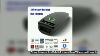 2D Barcode Scanner Mini 2.4G Wireless Bluetooth Handheld Portable 1D 2D QR Code Data Matrix PDF417 R