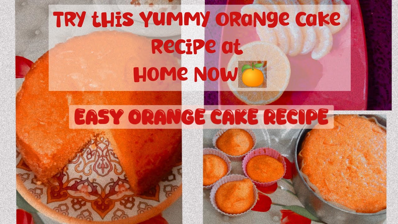 Try this Yummy Orange🍊 Cake Recipe at home on a Conventional stove|How I made this no-oven cake?
