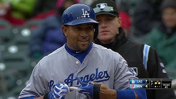 LAD@MIN: Olivo plates Ethier with a single to left