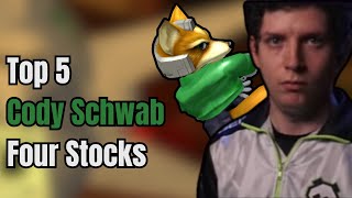Top 5 Cody Schwab Four Stocks - Super Smash Bros. Melee