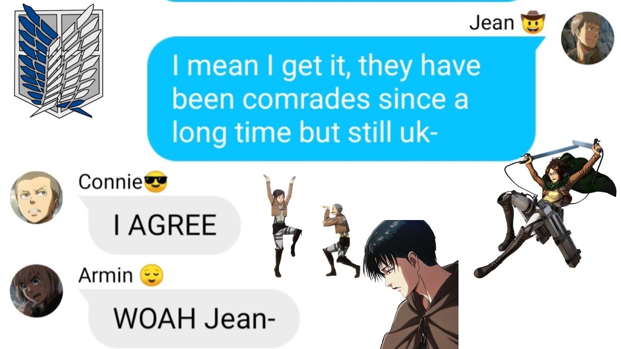 ¿Hanji likes Levi? || AOT texting video|| ( Part 1) #aot #attackontitan #anime
