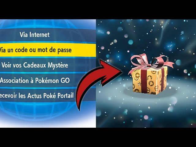 Codes Cadeaux mystères Pokemon Ecarlate et Violet, comment les